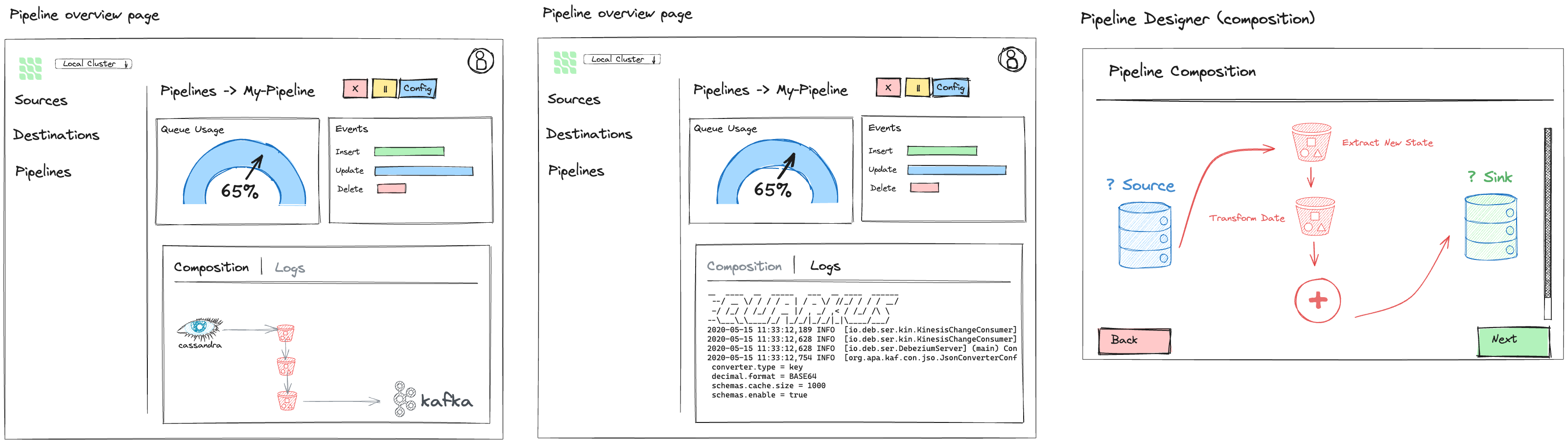 Initial Wireframe Design